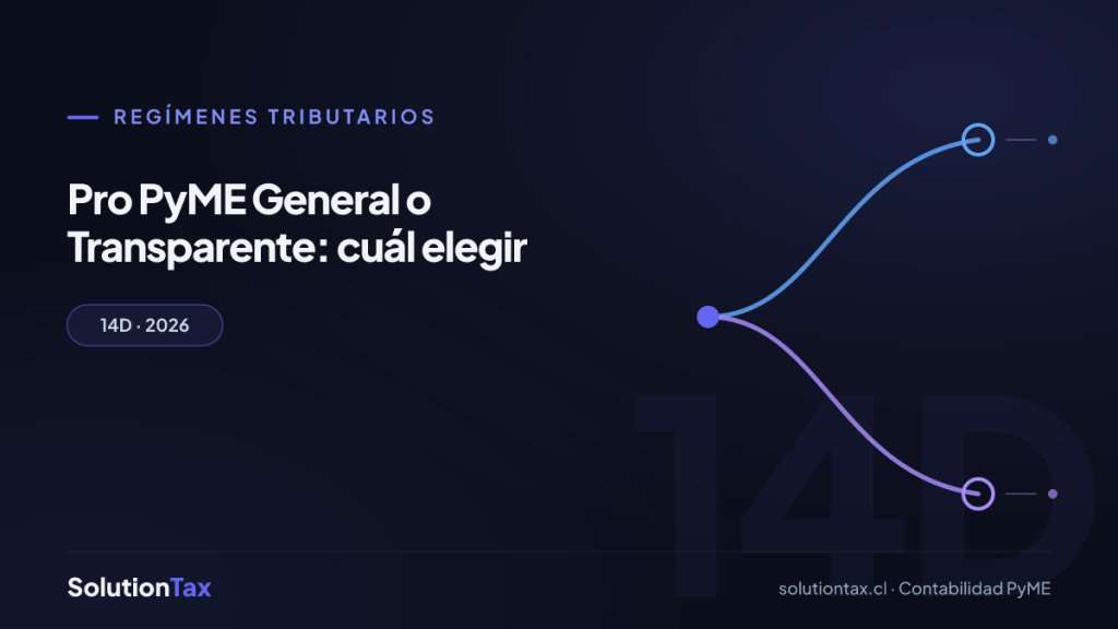 Regímenes tributarios — Pro PyME General o Transparente: cuál elegir | SolutionTax