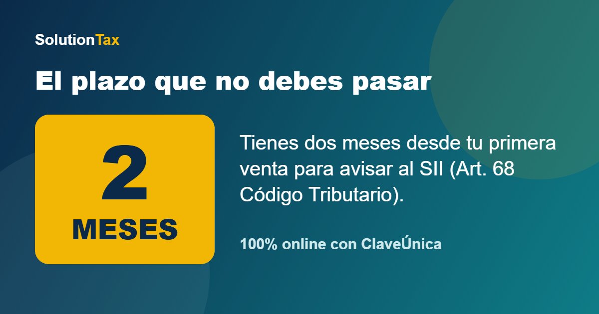 Plazo de dos meses para el inicio de actividades en el SII — Art. 68 Código Tributario
