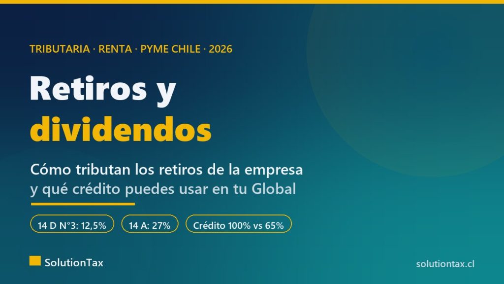 Cómo tributan los retiros de la empresa para un dueño de PyME en Chile
