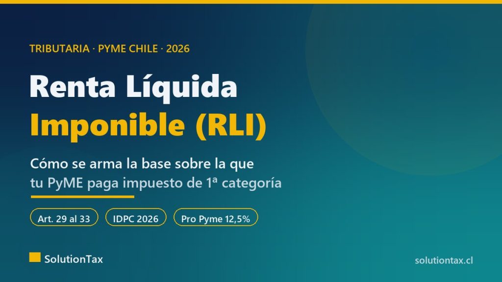 Renta Líquida Imponible (RLI): cómo se arma la base del impuesto