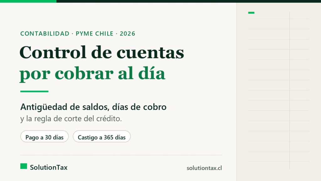 Control de cuentas por cobrar PyME: antigüedad de saldos, días de cobro y regla de corte del crédito
