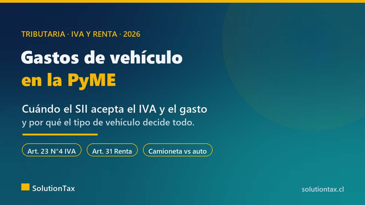 Gastos de veh&iacute;culo en la PyME: cu&aacute;ndo el SII acepta el IVA y el gasto
