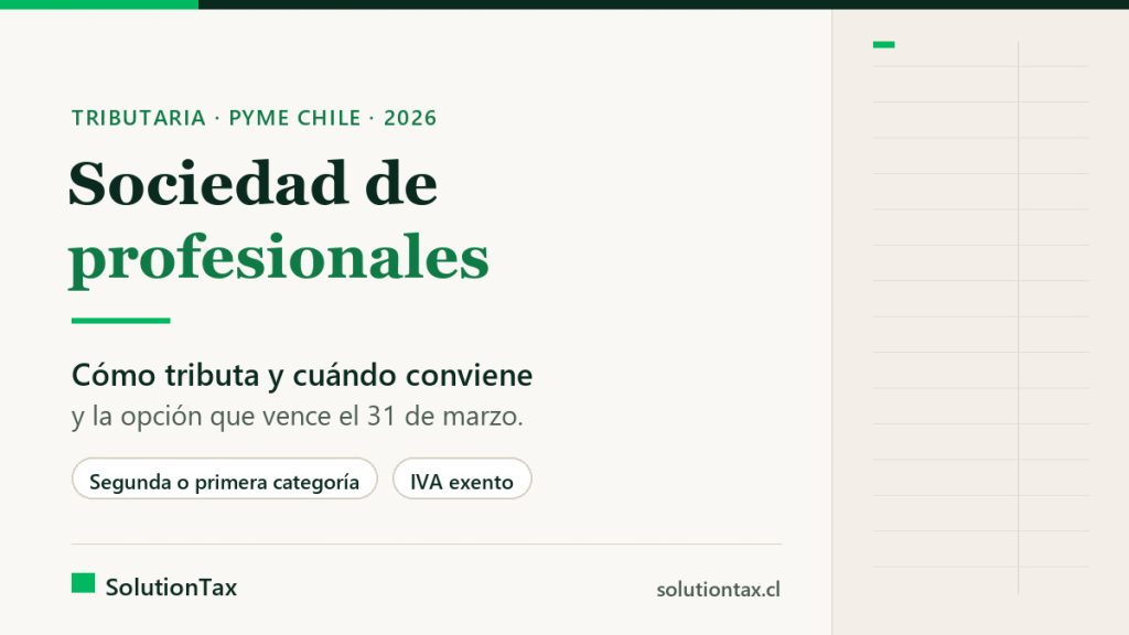 Tributación de la sociedad de profesionales: segunda o primera categoría y cuándo conviene